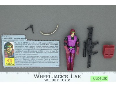 S.A.W.-Viper V1 100% Complete 1990 G.I. Joe Hasbro Vintage Action Figure
