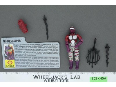 Night Creeper V1 100% Complete G.I. Joe 1990 Hasbro Vintage Action Figure
