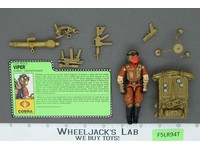 Sonic Fighters Viper GI Joe 1990 Hasbro Vintage Action Figure