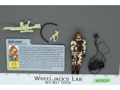 Rock-Viper V1 100% Complete G.I. Joe 1990 Hasbro Vintage Action Figure