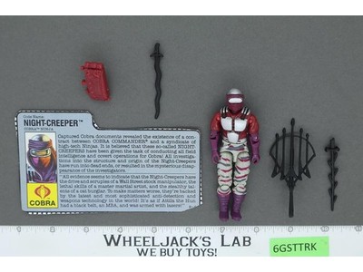 Night Creeper V1 100% Complete G.I. Joe 1990 Hasbro Vintage Action Figure
