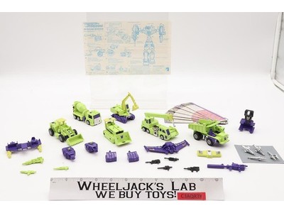 Devastator 100% Complete Vintage 1985 G1 Transformers Hasbro Action Figure