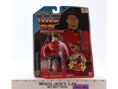 The Mountie FRENCH WWF Wrestling 1992 Hasbro Action Figure NEW MOSC SEALED