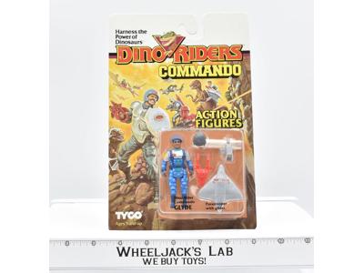 Glyde Commando SEALED MOSC Dino Riders Vintage Action Figure 1989 Tyco