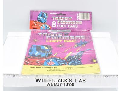 8 Loot Party Goody Bags NEW Hasbro 1984 G1 Transformers Vintage