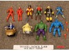 Lot of 10 DC Marvel Comics Action Figures + Accessories 1990s ToyBiz Vintage