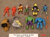 Lot of 10 DC Marvel Comics Action Figures + Accessories 1990s ToyBiz Vintage