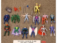 Lot of 13 Marvel Comics Action Figures + Accessories 1990s ToyBiz