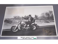 Ultimate Warrior on Motorcycle WWF Wrestling 1990s Poster 36x24