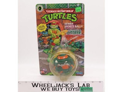 Michaelangelo Sewer Sports Balls TMNT 1991 Playmates Vintage NEW SEALED