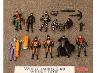 Lot of 8 DC Comic 1990s Kenner Action Figures And Accessories