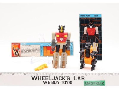 Snarl Action Masters 100% Complete Vintage 1990 G1 Transformers Action Figure