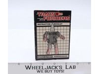 Powerdasher Drill Action Figure Instruction Manual Booklet 1985 G1 Transformers