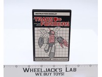 Omega Supreme Action Figure Instruction Manual 1985 Hasbro G1 Transformers