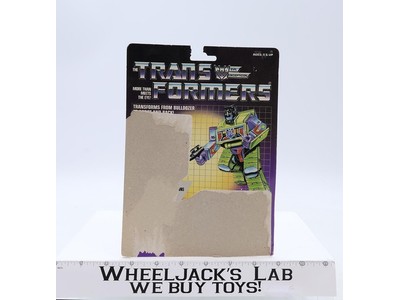 Bonecrusher Devastator Cardback Vintage 1985 G1 Transformers Action Figure