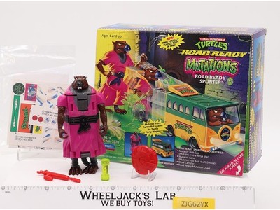 Road Ready Splinter 100% Complete TMNT Road Ready Mutations 1993 Playmates