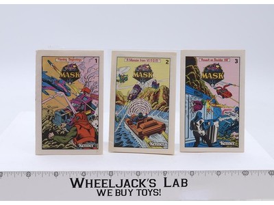 M.A.S.K Lot of 3 Mini Comic Books Issue #1 # 2 #3 Vintage 1985 Kenner