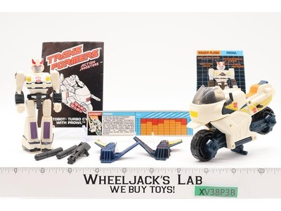 Action Master Prowl W/Turbo Cycle 100% Complete 1990 G1 Transformers