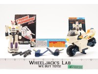 Action Master Prowl W/Turbo Cycle 100% Complete 1990 G1 Transformers