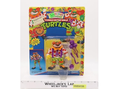 Crazy Clownin' Mike Bodacious Birthday TMNT 1992 Playmates Figure NEW SEALED