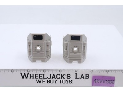 Metroplex Knee Cap Leg Covers Pair STICKERED 1985 Vintage G1 Transformers