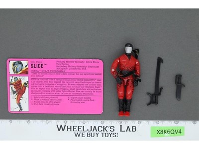 Slice V1 100% Complete G.I. Joe 1992 Hasbro Vintage Action Figure