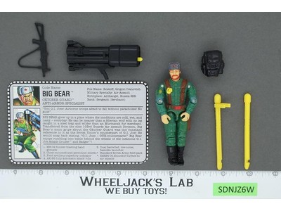 Big Bear V1 100% Complete G.I. Joe 1992 Hasbro Vintage Action Figure