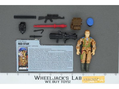 Red Star V1 100% Complete G.I. Joe 1991 Hasbro Vintage Action Figure
