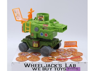 Pizza Thrower 100% Complete TMNT 1989 Vintage Playmates Action Figure Vehicle