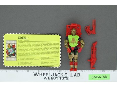 Overkill V1 100% Complete G.I. Joe 1992 Hasbro Vintage Action Figure