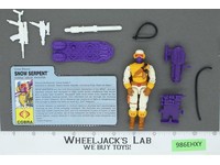 Snow Serpent V2 100% Complete G.I. Joe 1991 Hasbro Vintage Action Figure