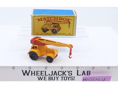 Jumbo Crane No. 11 Lesney Matchbox Series 1960's Made In England Original Box