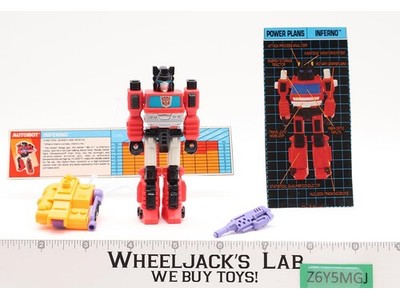 Inferno Action Master 100% Complete 1990 Vintage G1 Transformers NEAR MINT