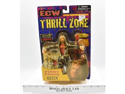 Pivot Punch Raven Thrill Zone ECW Sealed Action Figure Toymakers 2000