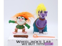 Battle Trolls Trollasaurus W/ SvenTroll 1992 Hasbro 5" Doll Vintage Figure