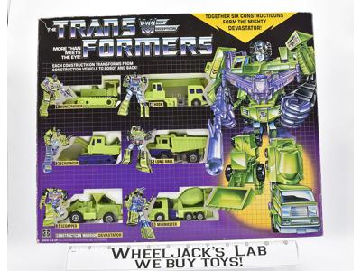 Devastator NR MINT FIGS VINTAGE Giftset MIB 100% Complete 1985 G1 Transformers