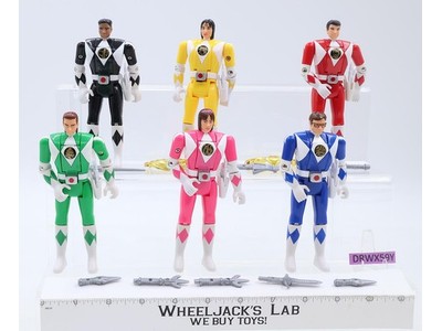 Auto Morphin 100% Complete Set of 6 Mighty Morphin Power Rangers 1993