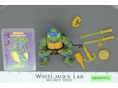 Storage Shell Leonardo BLACK BELT 100% Complete TMNT 1994 Playmates Figure