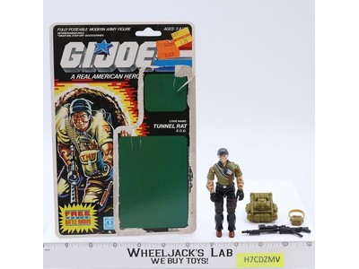 Tunnel Rat V1 100% Complete 34 Cardback G.I. Joe 1987 Hasbro Vintage Figure