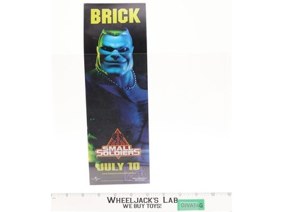 Small Soldiers Promotional 12" Brick Sticker 1998 Vintage