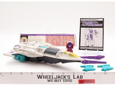 Headmaster Snapdragon 100% Complete Vintage 1987 G1 Transformers Hasbro Figure