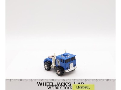 Semi Truck Cab 4x4 BLUE Flat Nose LJN Rough Riders 1981 Vtg LIGHTS & RUNS!