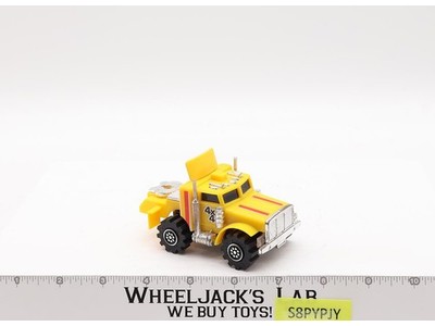 Semi Truck YELLOW 4x4 LJN Rough Riders 1981 Vintage LIGHT WORKS