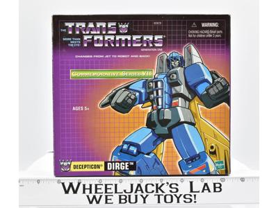 Dirge Commemorative Series VII NEW Reissue G1 Transformers Hasbro Action Figure