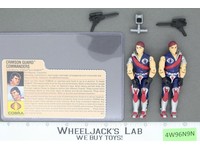 Tomax & Xamot V1 RED CARD BACK Complete G.I. Joe 1985 Hasbro Vintage Figure