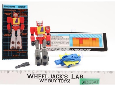 Action Masters Blaster 100% Complete 1990 G1 Transformers Vintage Action Figure
