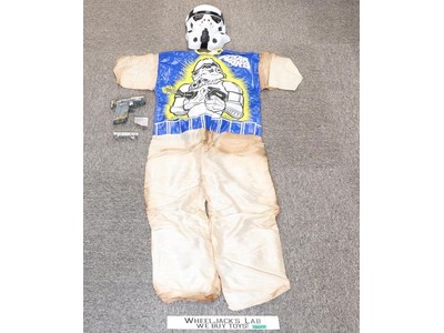 Stormtrooper Costume & Mask & GUN w/ Box Star Wars 1977 Ben Cooper LG 12-14