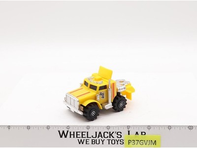 Semi Truck YELLOW 4x4 LJN Rough Riders 1981 Vintage LIGHT WORKS