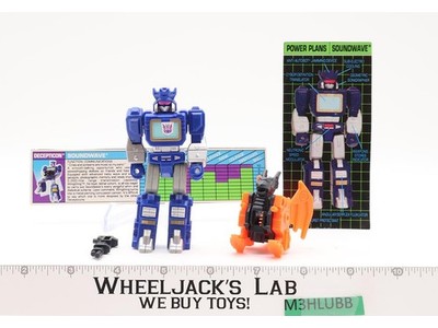 Action Master Soundwave 100% Complete 1989 Hasbro G1 Transformers Figure NM
