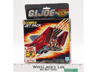 Cobra Jet Pack 100% Complete W/Box GI Joe 1987 Hasbro Vintage Action Figure